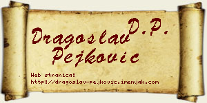 Dragoslav Pejković vizit kartica